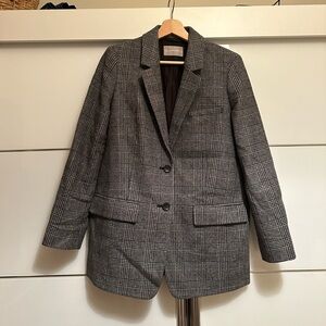 Everlane Oversized Plaid Blazer